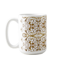 White and Gold Luxury Mug