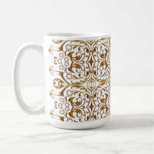 White and Gold Luxury Mug