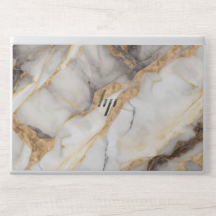 White and Gold Marble 840 G5/G6, 745 G5/G6   HP La Laptop Skin