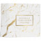 White and Gold Marble Designer Personalized