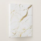 White and Gold Marble Designer Personalized
