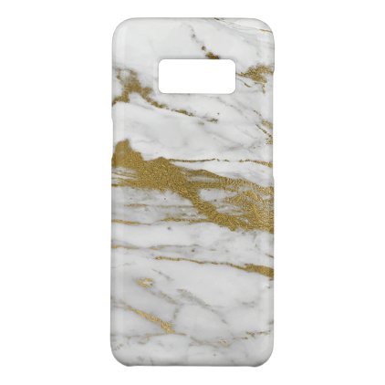 White and Gold Marble Elegant Modern Print Case-Mate Samsung Galaxy S8 Case