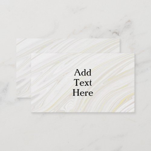 White and Gold Marble Enclosure Card