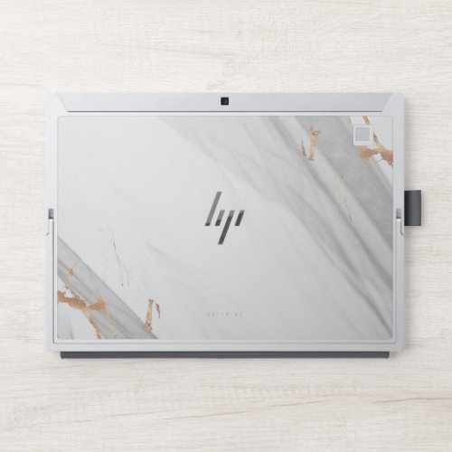 White and Gold Marble Fine Arts HP EliteBook HP Laptop Skin