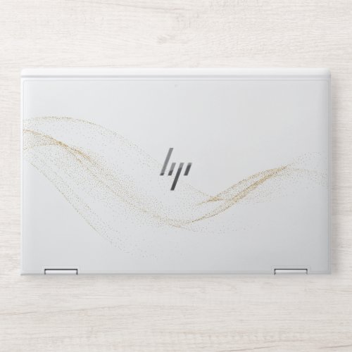 White and Gold Marble HP Elite Book HP Laptop Skin