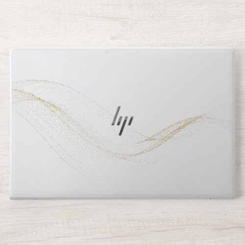 White and Gold Marble HP Elite Book HP Laptop Skin