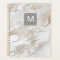 White and Gold Marbled Planner