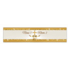 White and Gold Paper Napkin Rings for Wedding