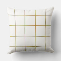 White and gold throw pillows hot sale