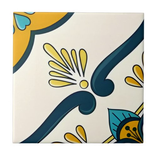 white and gold wall tiles  harmonious floral patte