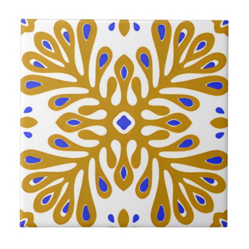 white and gold wall tiles yellow flowers with gree