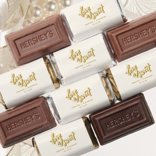 White and Gold Wedding Candy Favors