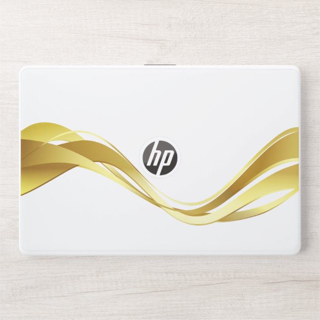 White and Golden Marbel HP Laptop skin 15t/15z (Front)