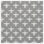 White and Gray A-10 Warthog Attack Jet Pattern Fabric
