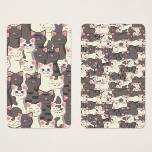 White and gray cats pattern