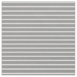 [ Thumbnail: White and Gray Colored Stripes/Lines Pattern Fabric ]