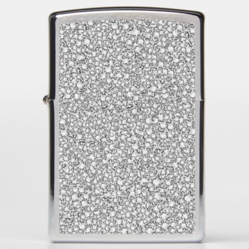 White And Gray Diamonds Zippo Lighter