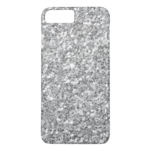 White And Gray Glitter iPhone 8 Plus7 Plus Case