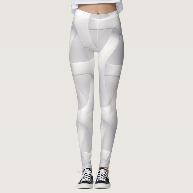 white and gray illusion leggings (Front)