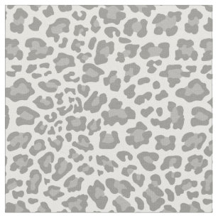Gray Leopard Fabric