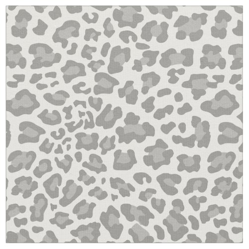 White and Gray Leopard Fabric