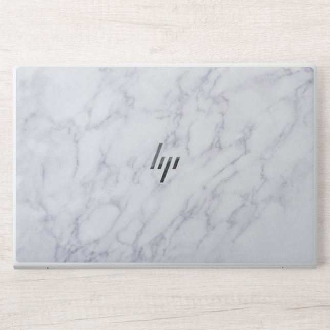  White and gray marble HP EliteBook 850  HP Laptop Skin (Front)