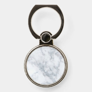 White and Gray Marble Phone Ring Stand