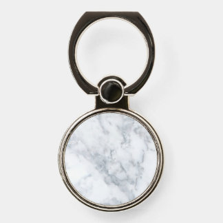 White and Gray Marble Phone Ring Stand