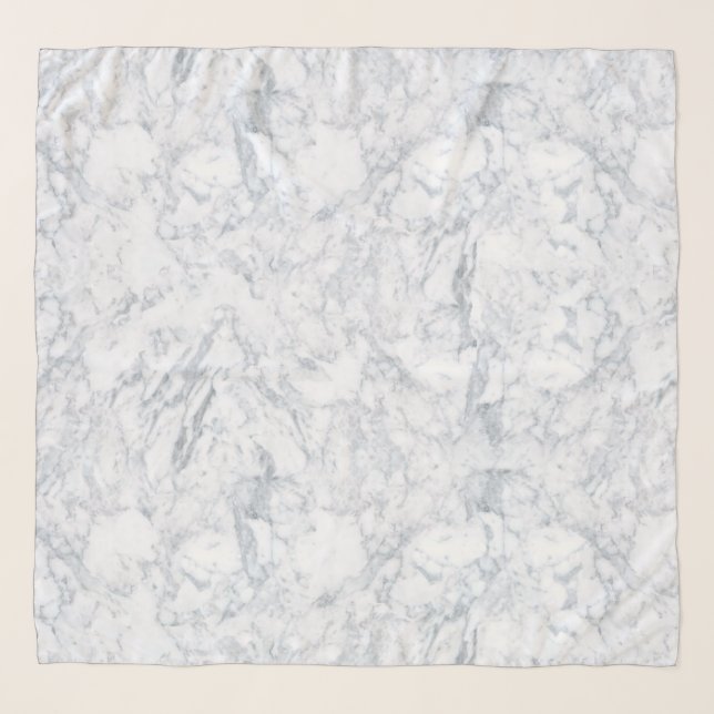 White and Gray Marble Scarf (Front)