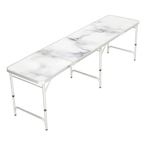 White and gray marble texture background beer pong table