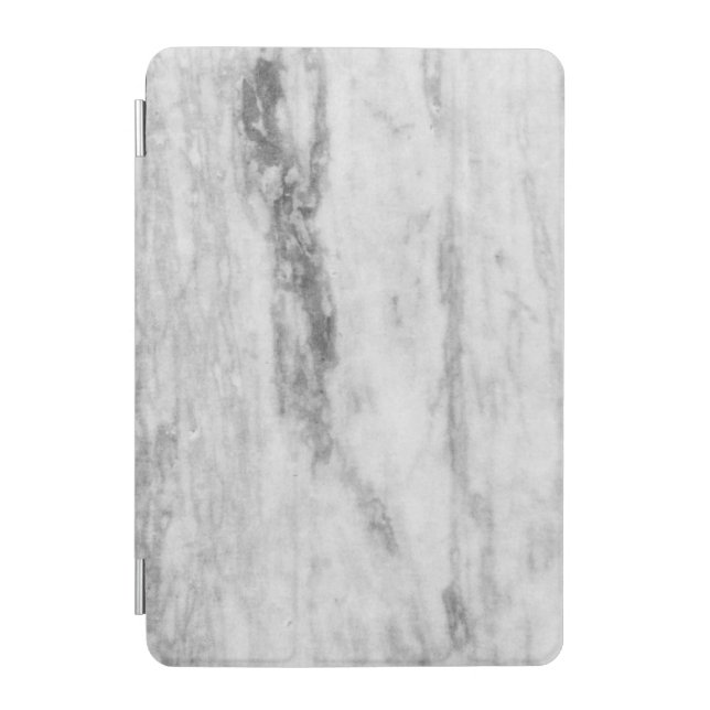 White And Gray Marble Texture Pattern iPad Mini Cover (Front)