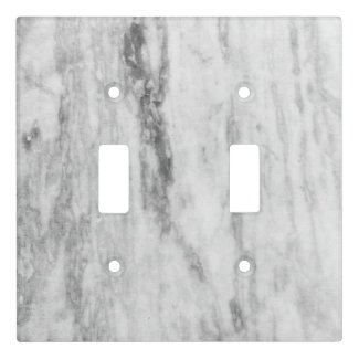 White And Gray Marble Texture Pattern Light Switch Cover