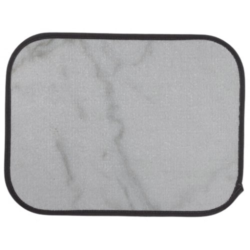 White and Gray Marble Top Car Floor Mat