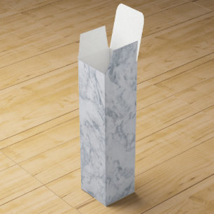 White and Gray Marble Wine Box