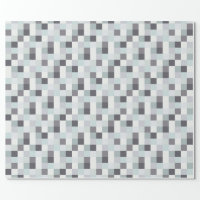 Green pixels wrapping paper