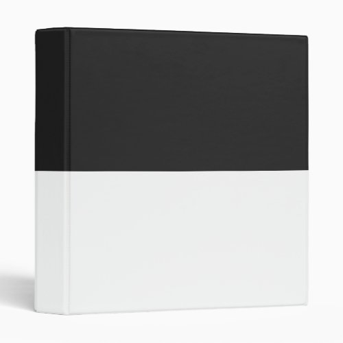 White and Gray Simple Extra Wide Stripes 3 Ring Binder