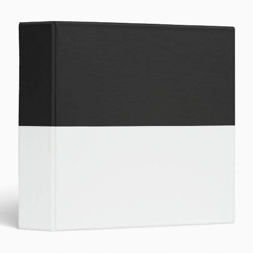 White and Gray Simple Extra Wide Stripes 3 Ring Binder
