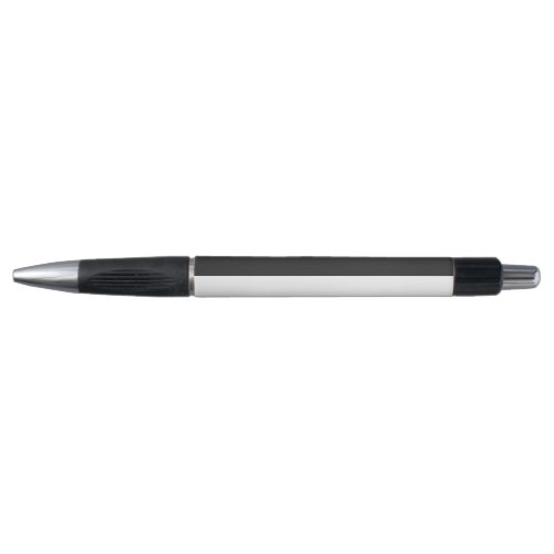 White and Gray Simple Extra Wide Stripes Pen
