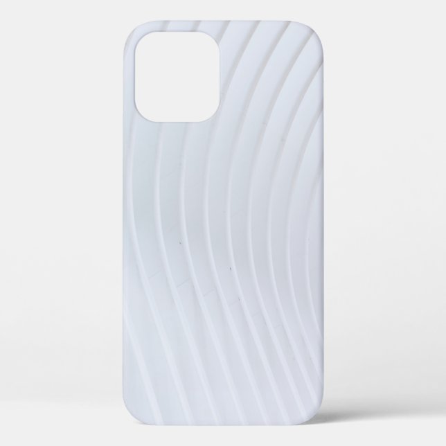 White and gray striped textile Case-Mate iPhone case (Back)