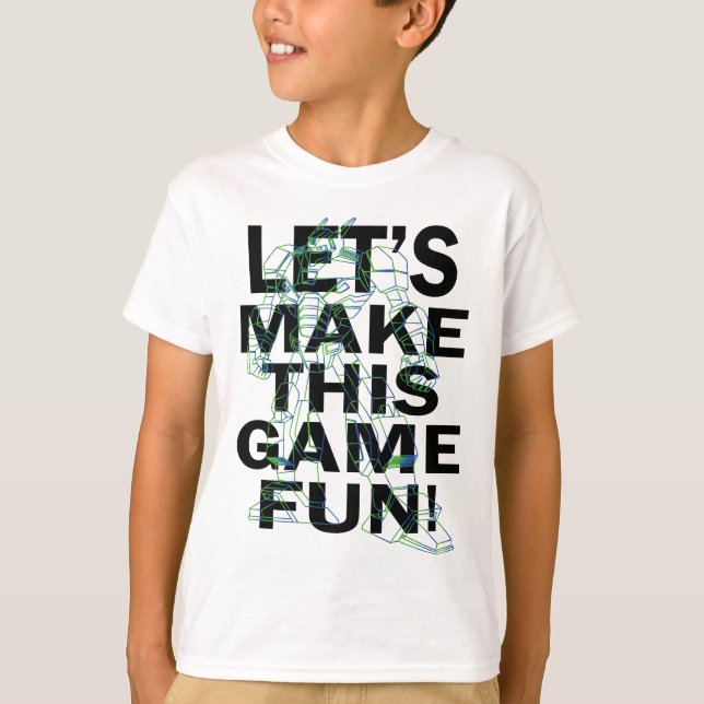 White and Green Line Art T-Shirt Design (Front)