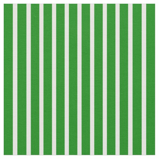 White and Green Lines Fabric