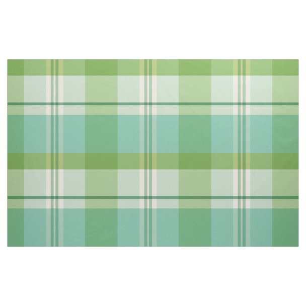 Checkered Green and White Geometric Fabric Zazzle