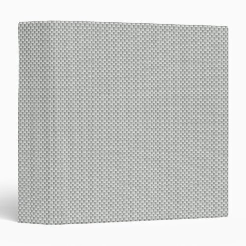 White and Grey Carbon Fiber Graphite 3 Ring Binder