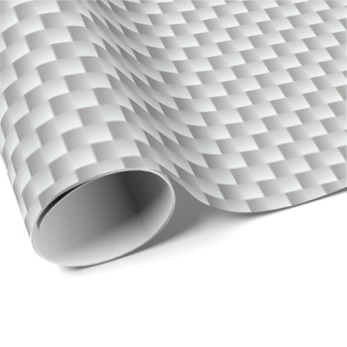 White and Grey Carbon Fiber Graphite Wrapping Paper