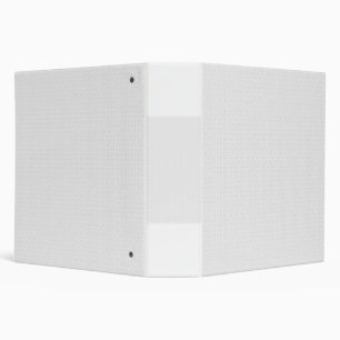 White and grey geometric pattern with interlocking 3 ring binder