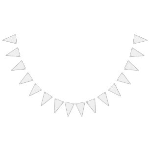 White and grey geometric pattern with interlocking bunting flags