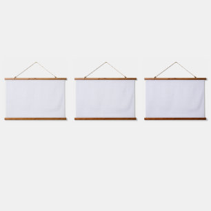 White and grey geometric pattern with interlocking hanging tapestry