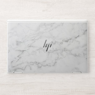 White and Gry Marble Laptop Skin