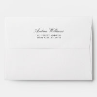 White and Kraft Lined- Invitation Envelope