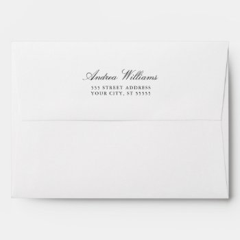 White And Kraft Lined- Invitation Envelope by Whimzy_Designs at Zazzle